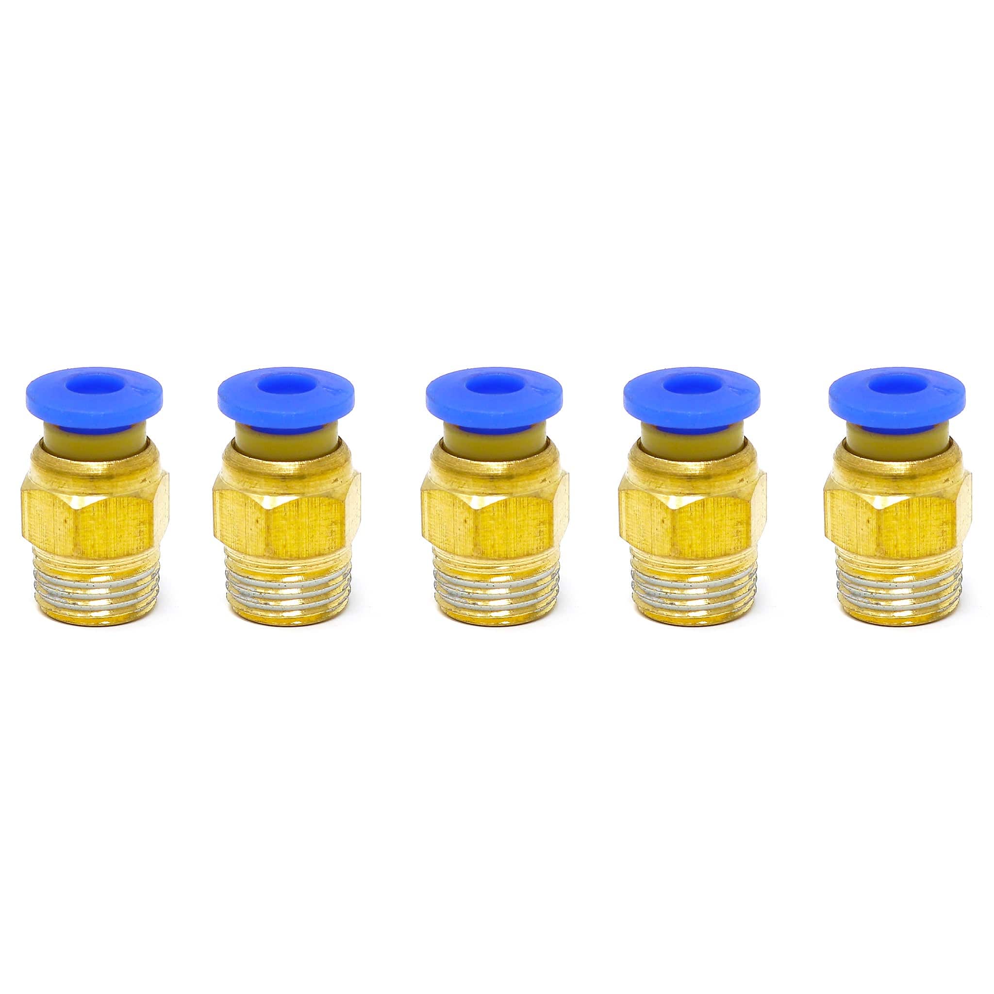 PC4-01 (Blue) Pneumatic Connectors (5-pack) - The Pi Hut