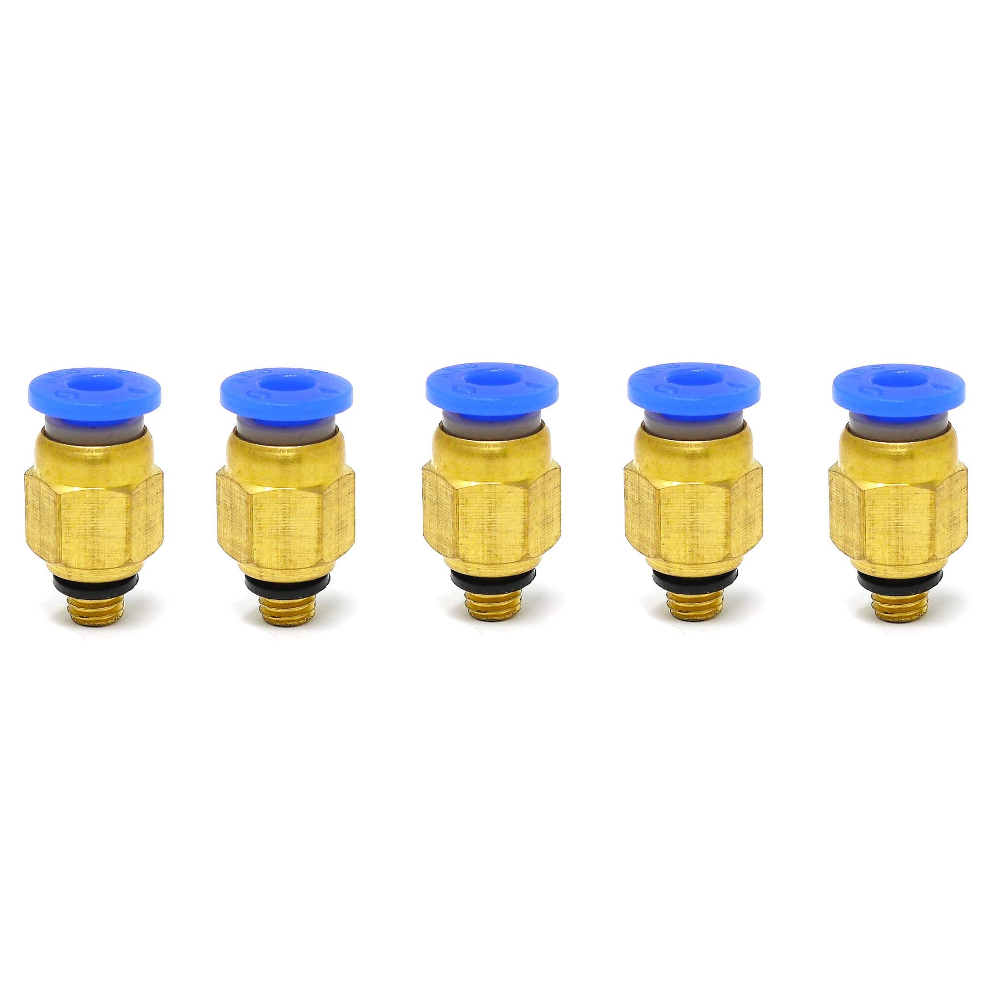 PC4-M5 (Blue) Pneumatic Connectors (5-pack) - The Pi Hut