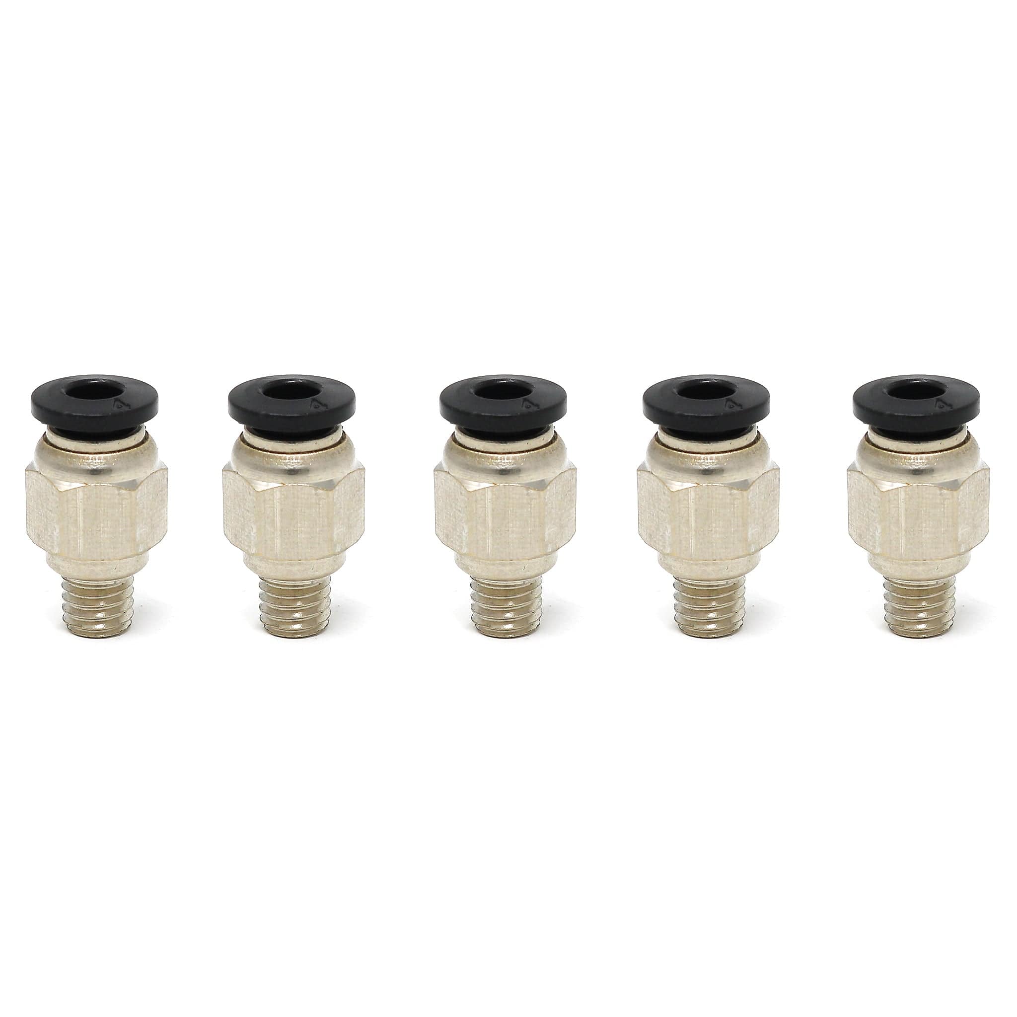 PC4-M6 (Black) Pneumatic Connectors (5-pack) - The Pi Hut