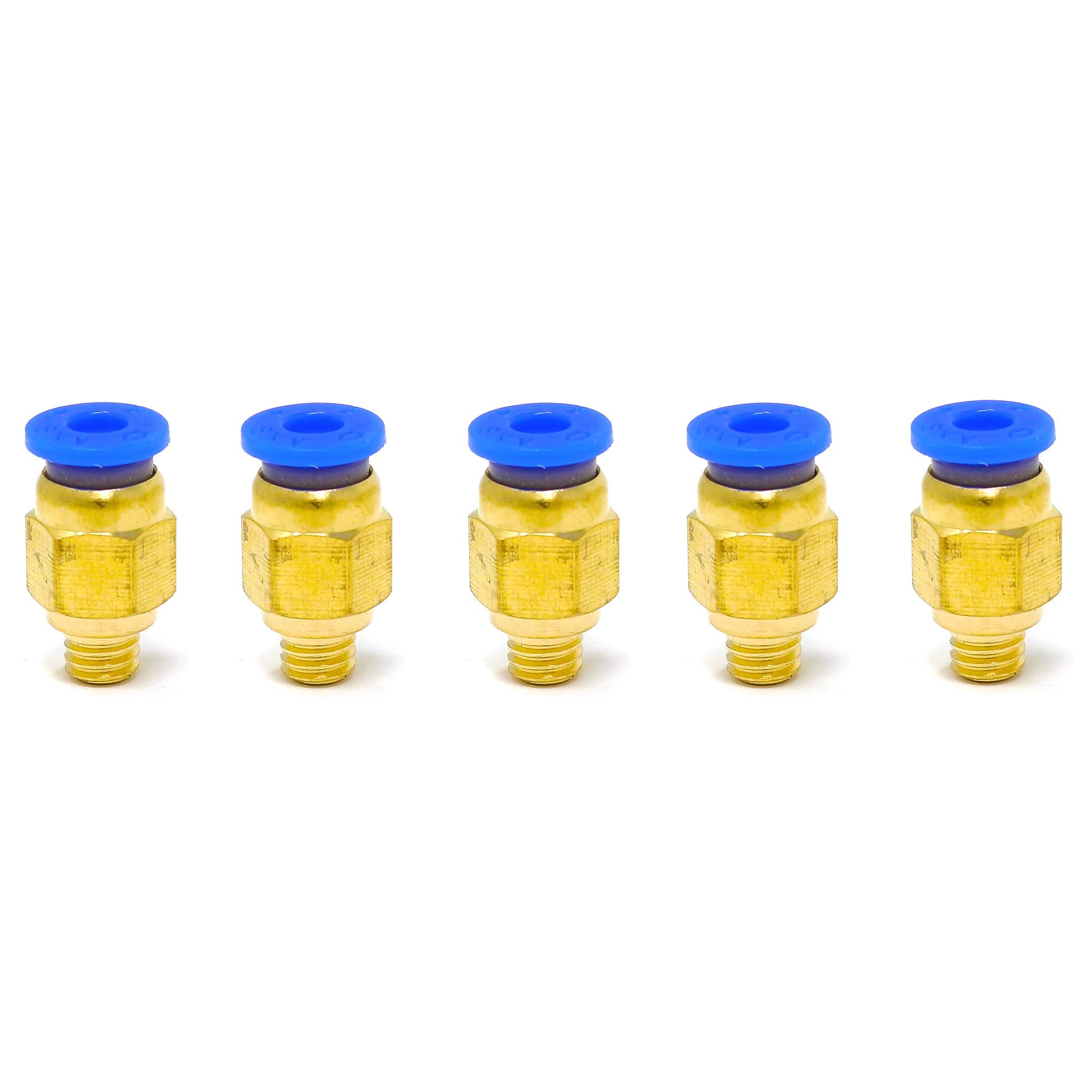 PC4-M6 (Blue) Pneumatic Connectors (5-pack) - The Pi Hut