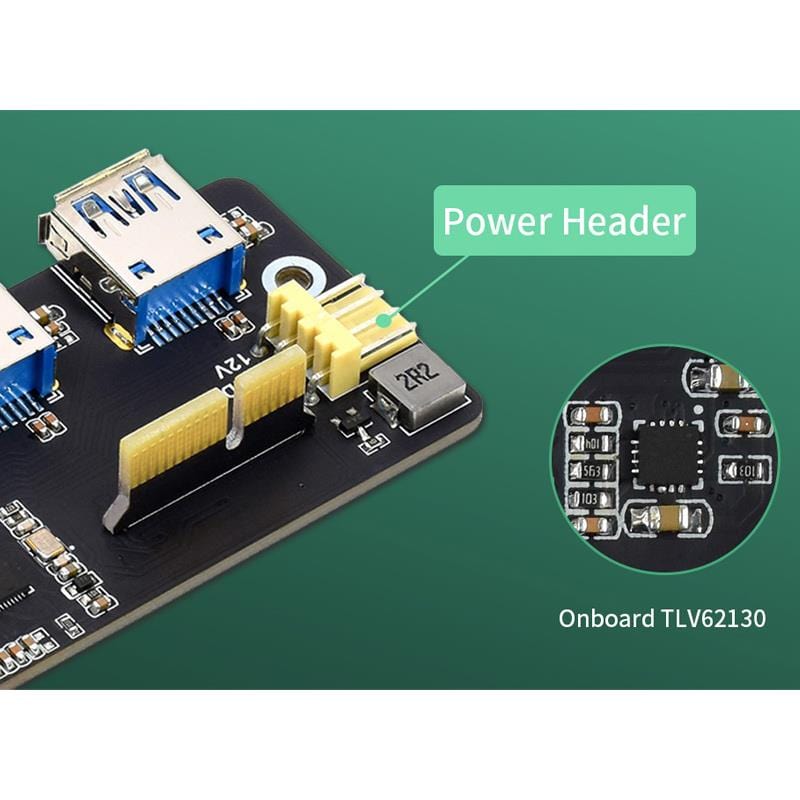 PCIe to USB 3.2 Gen1 Adapter for Compute Module 4 IO Board - The Pi Hut