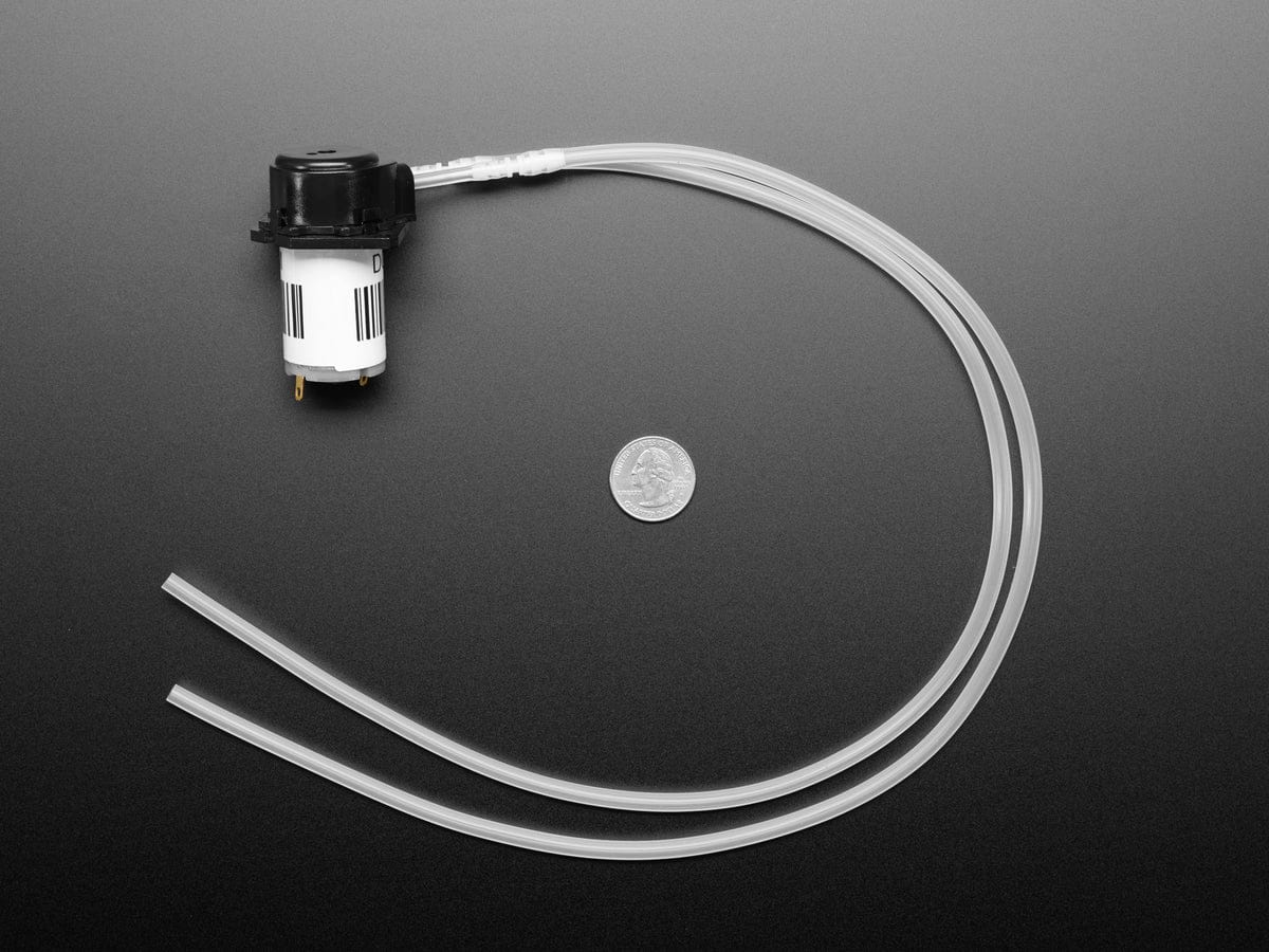 Peristaltic Liquid Pump with Silicone Tubing - 5V to 6V DC Power - The Pi Hut