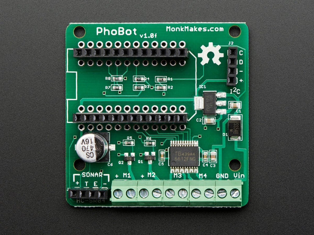 PhoBot - Robotics Shield for Photon - The Pi Hut