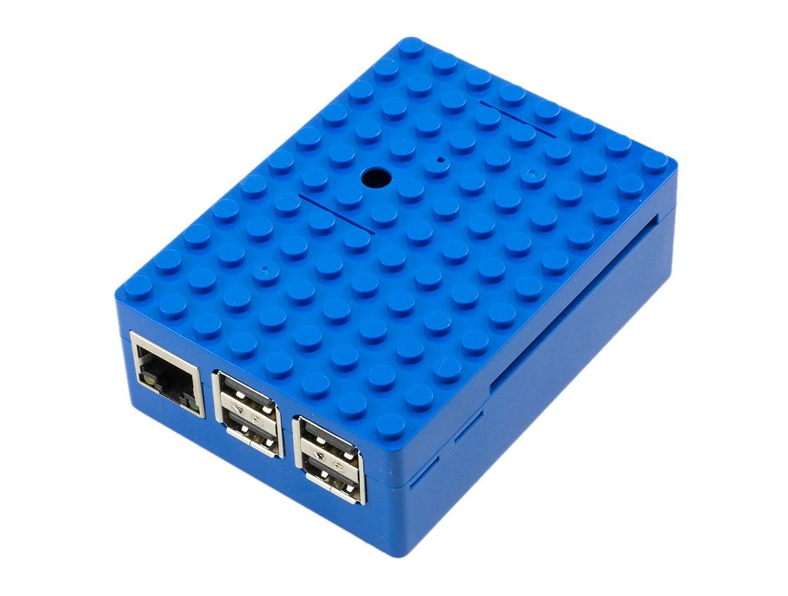 Multicomp Pi-BLOX Case - Blue - The Pi Hut