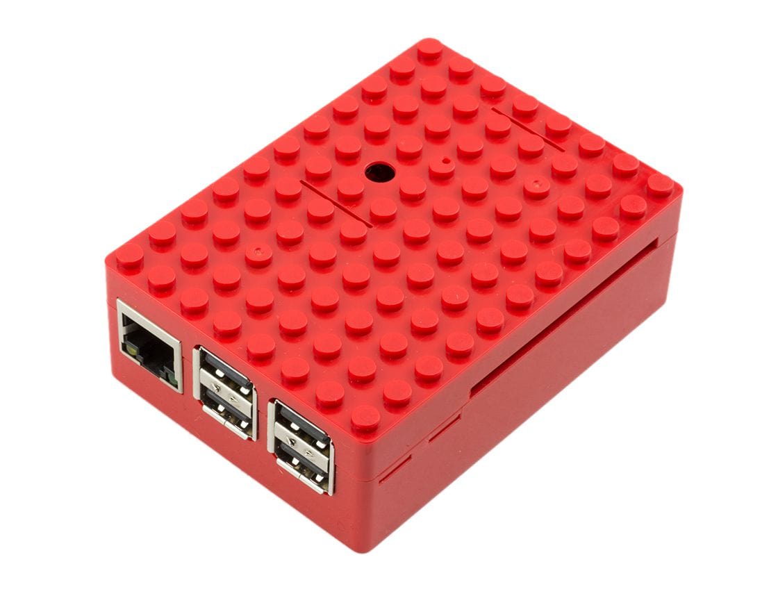 Multicomp Pi-BLOX Case - Red - The Pi Hut