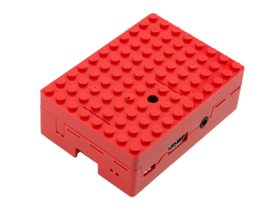 Multicomp Pi-BLOX Case - Red - The Pi Hut