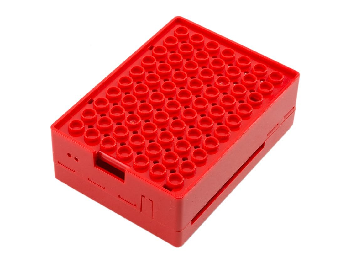 Multicomp Pi-BLOX Case - Red - The Pi Hut