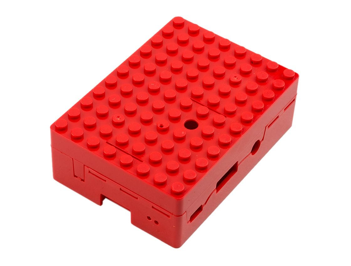 Multicomp Pi-BLOX Case - Red - The Pi Hut