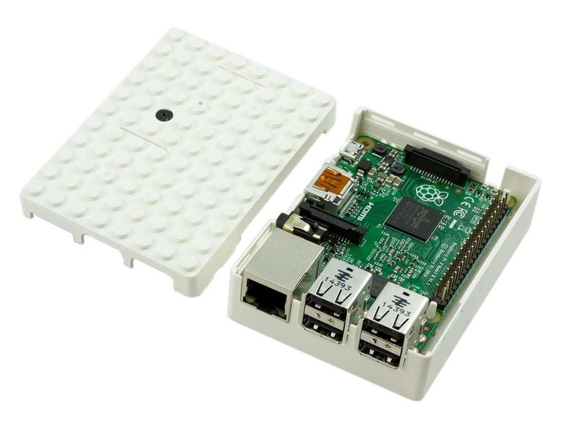 Multicomp Pi-BLOX Case - White - The Pi Hut