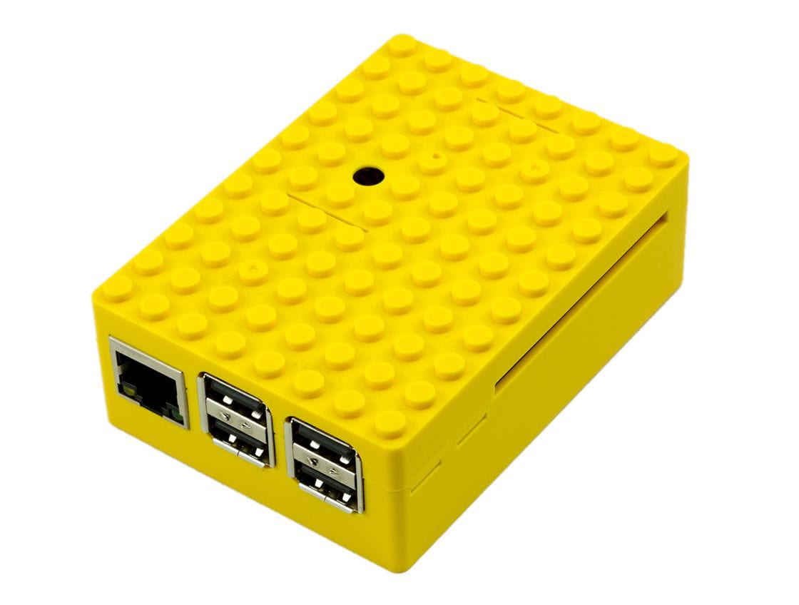 Multicomp Pi-BLOX Case - Yellow - The Pi Hut