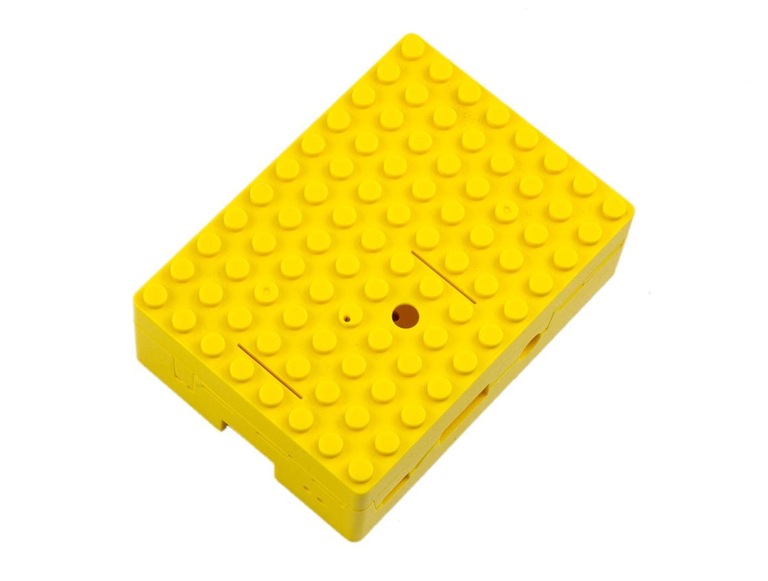 Multicomp Pi-BLOX Case - Yellow - The Pi Hut