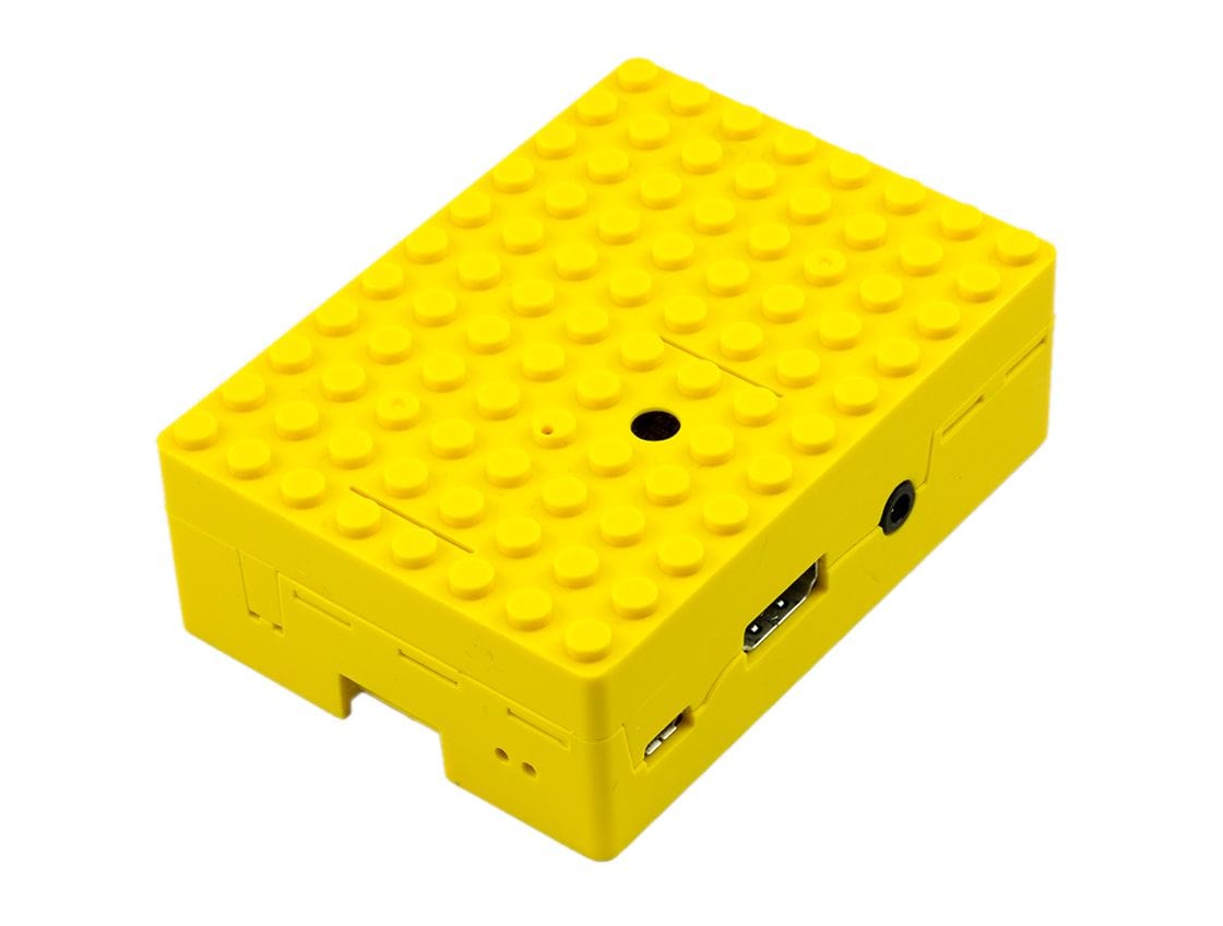 Multicomp Pi-BLOX Case - Yellow - The Pi Hut