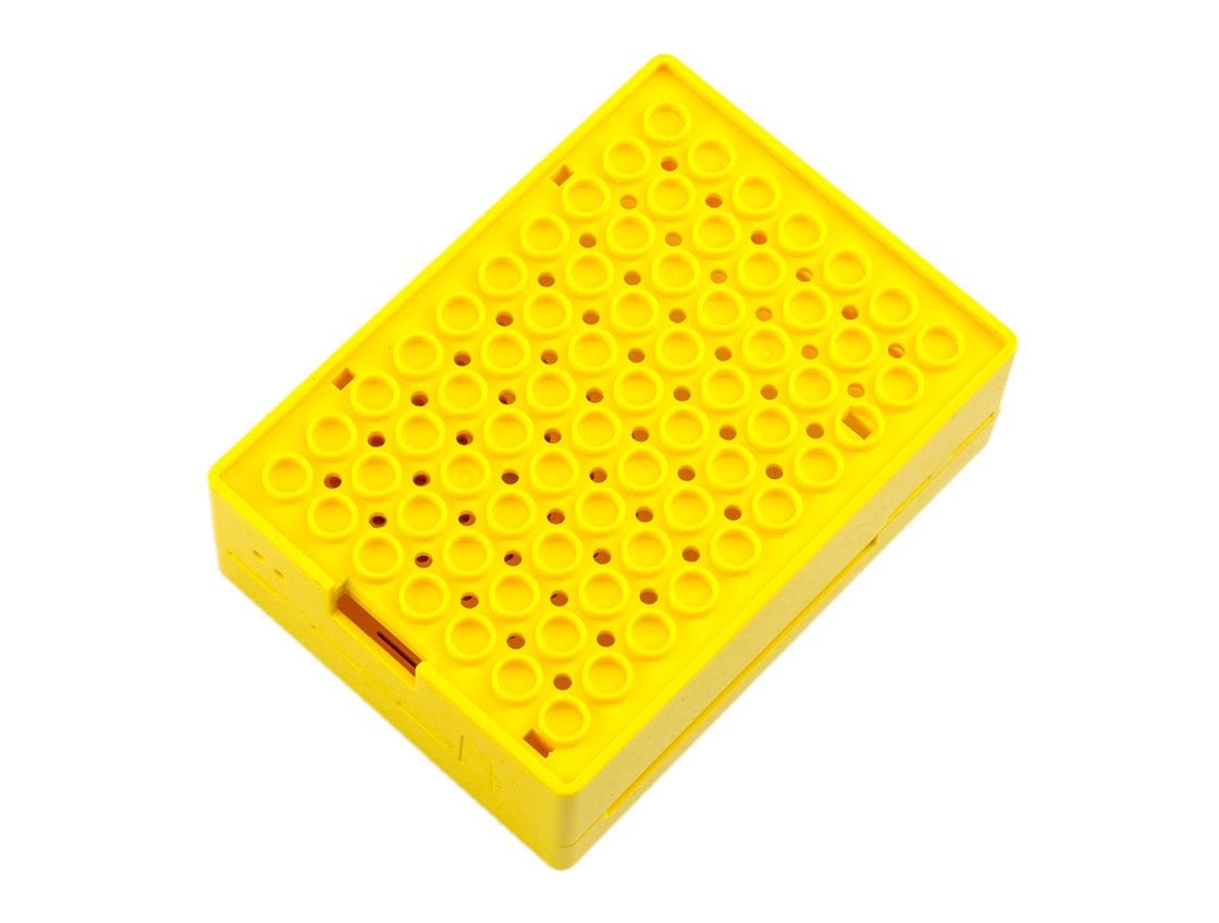 Multicomp Pi-BLOX Case - Yellow - The Pi Hut