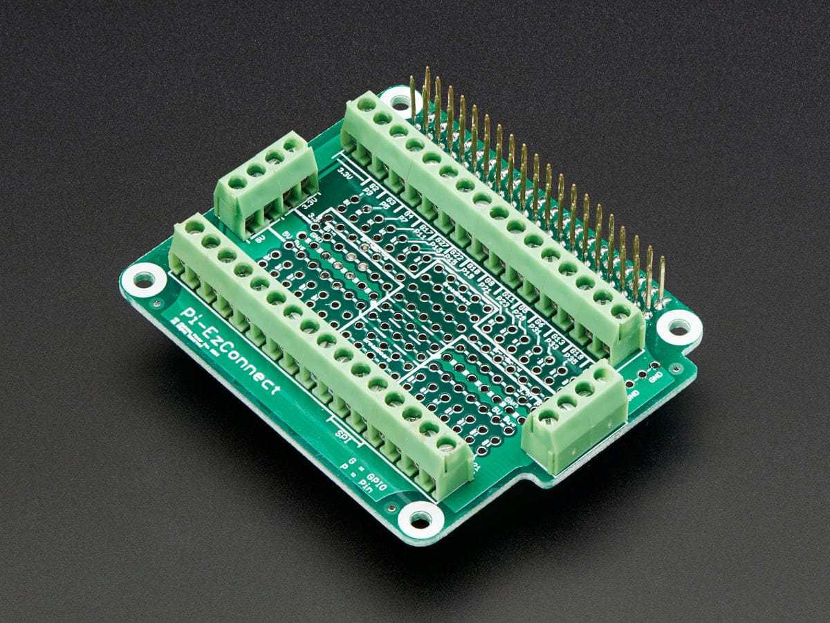 Pi-EzConnect Terminal Block Breakout HAT - The Pi Hut