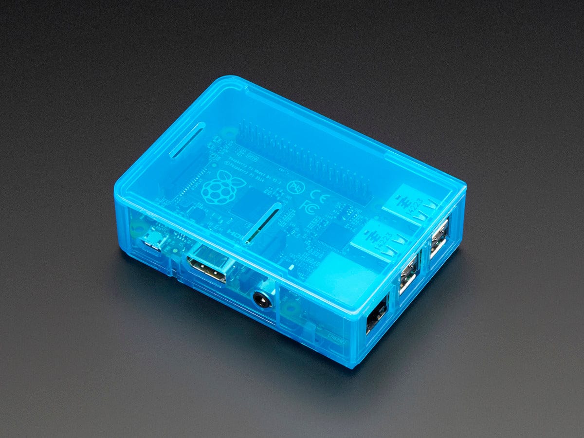 Pi Model B+ / Pi 2 / Pi 3 Case Base - Blue - The Pi Hut