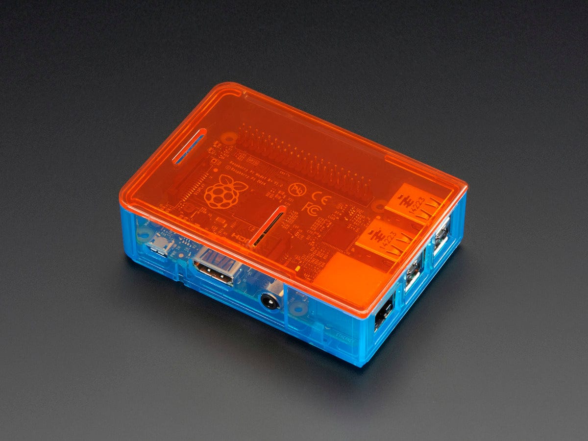 Pi Model B+ / Pi 2 / Pi 3 Case Base - Blue - The Pi Hut