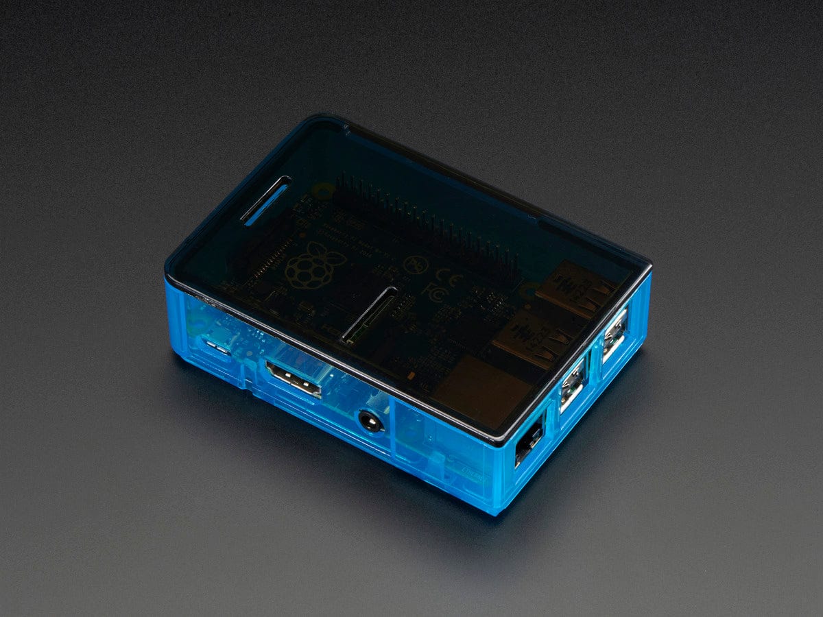 Pi Model B+ / Pi 2 / Pi 3 Case Base - Blue - The Pi Hut