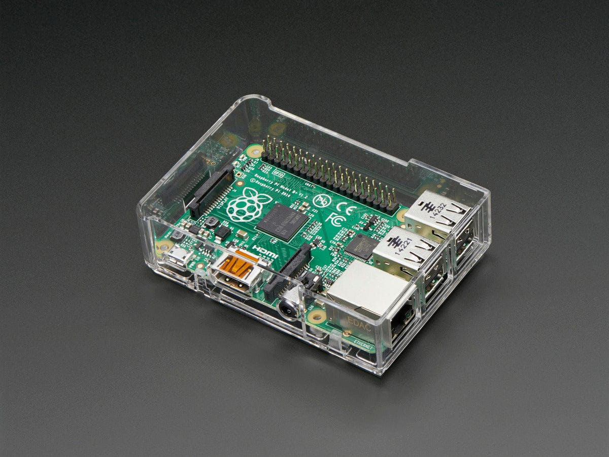 Pi Model B+ / Pi 2 / Pi 3 Case Base - Clear - The Pi Hut