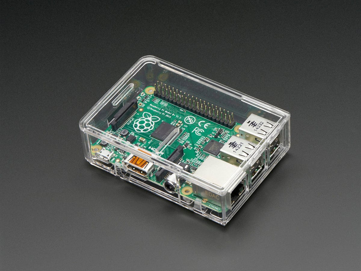 Pi Model B+ / Pi 2 / Pi 3 Case Base - Clear - The Pi Hut