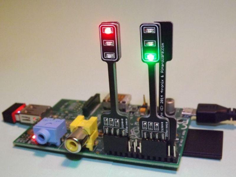 Pi-Stop Educational Traffic Light for Raspberry Pi - The Pi Hut