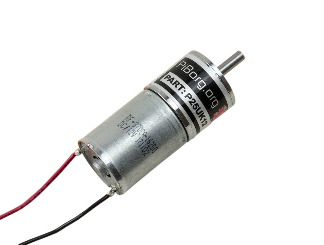 PiBorg Motor 12V 100RPM - 25mm (DiddyBorg v2) - The Pi Hut