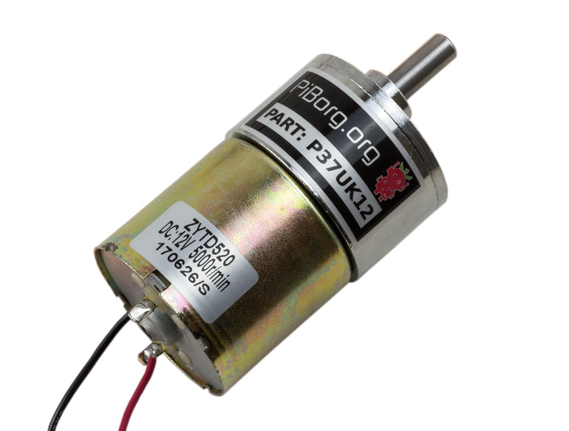 PiBorg Motor 12V 300RPM - 37mm (MonsterBorg) - The Pi Hut