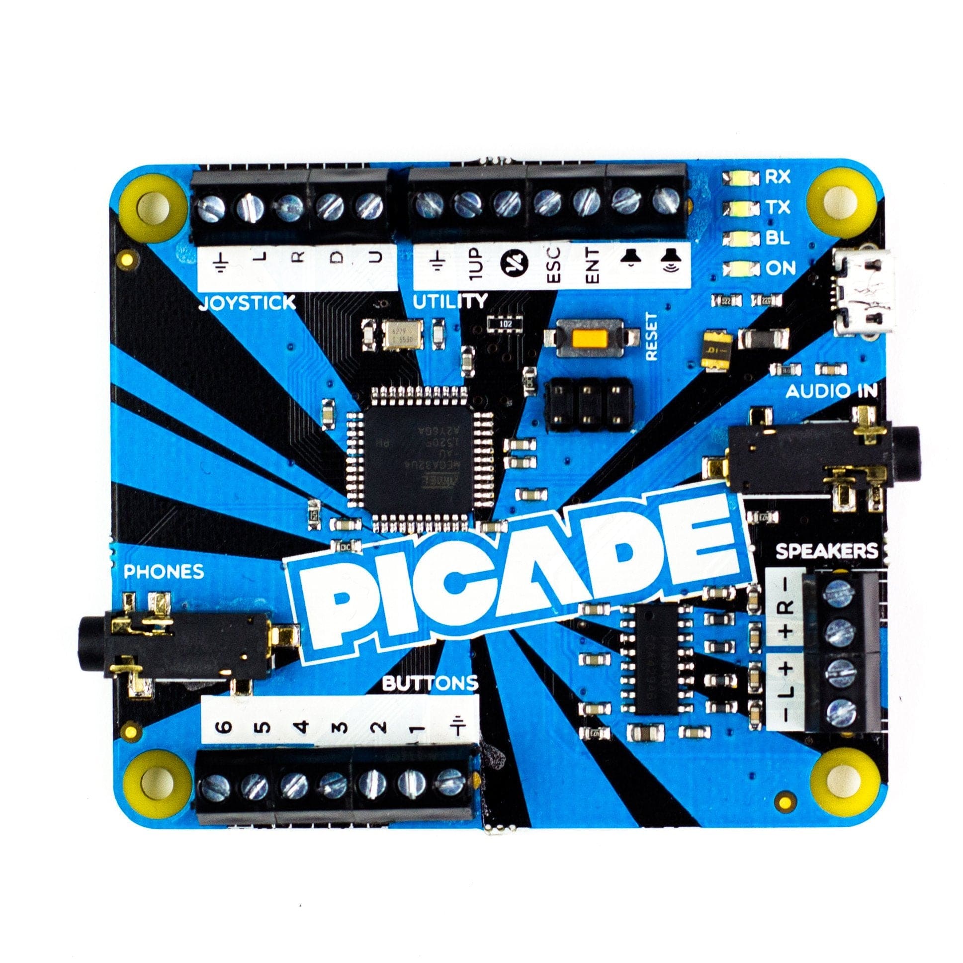 Picade PCB - Arduino Compatible with 3W Amp - The Pi Hut