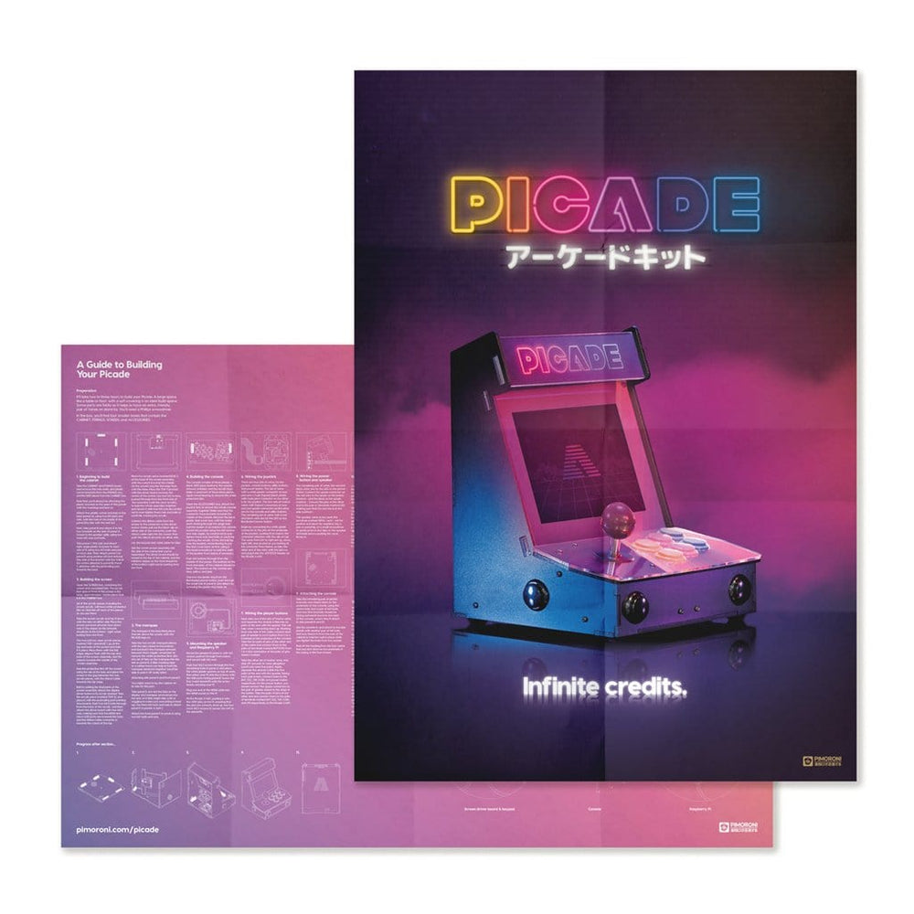 Picade - Raspberry Pi Arcade Machine (8" display) - The Pi Hut