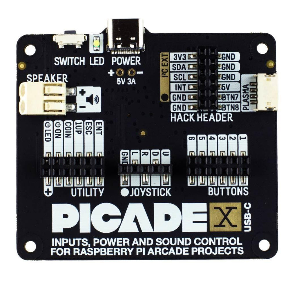Picade X HAT USB-C - The Pi Hut