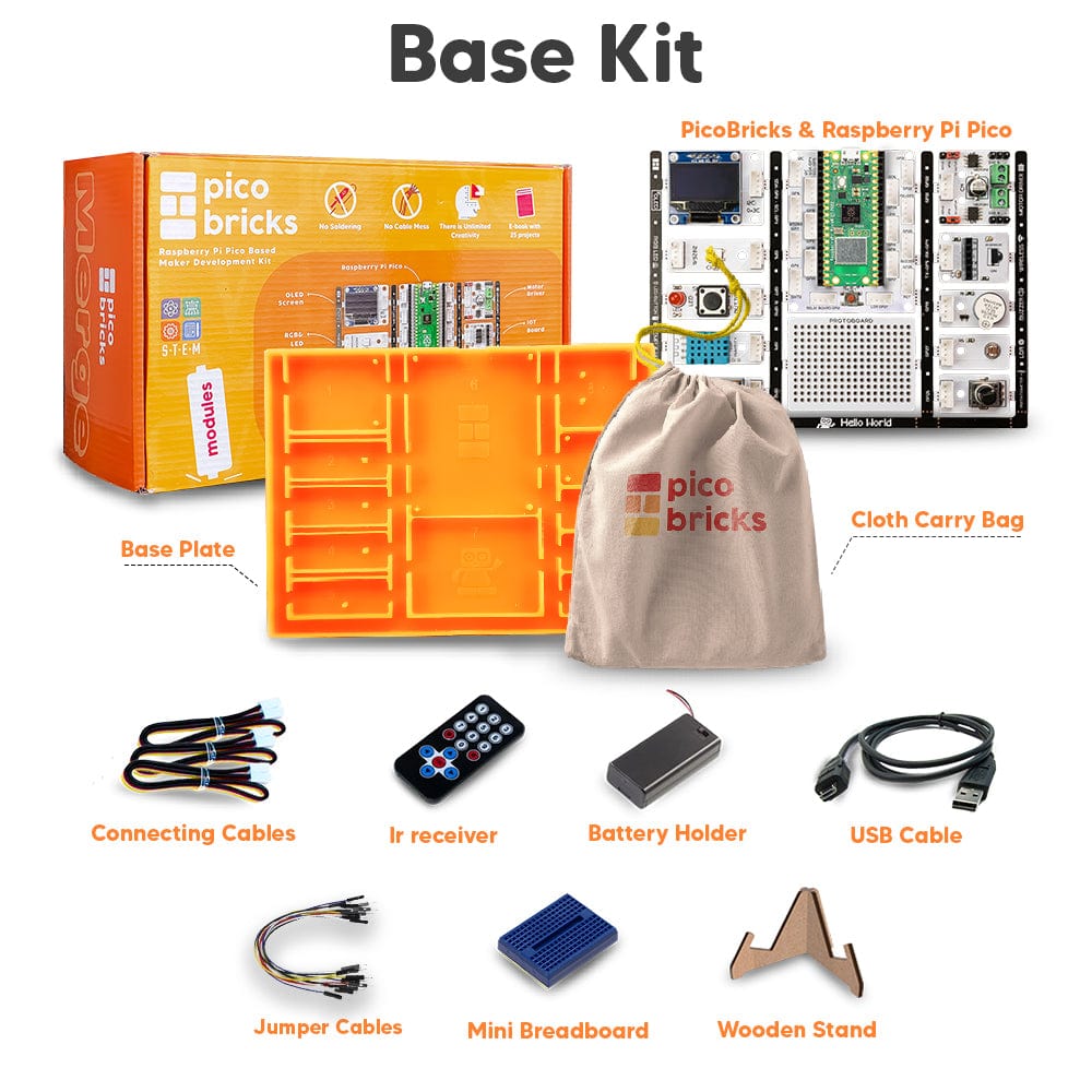 Pico Bricks Base Kit - The Pi Hut