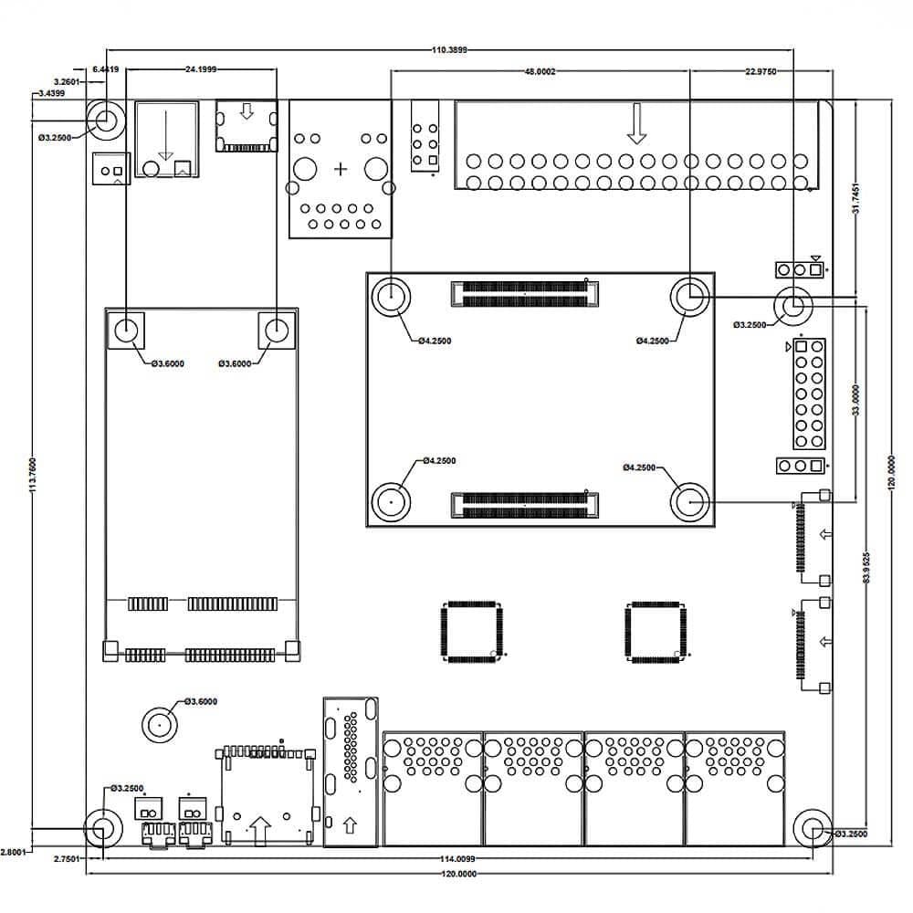 PiGear Nano - Nano-ITX Raspberry Pi CM4 Carrier Board - The Pi Hut