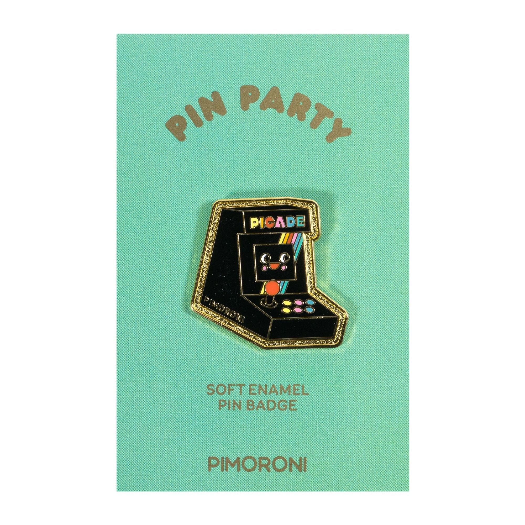 Pimoroni Pin Party Enamel Pin Badge - The Pi Hut