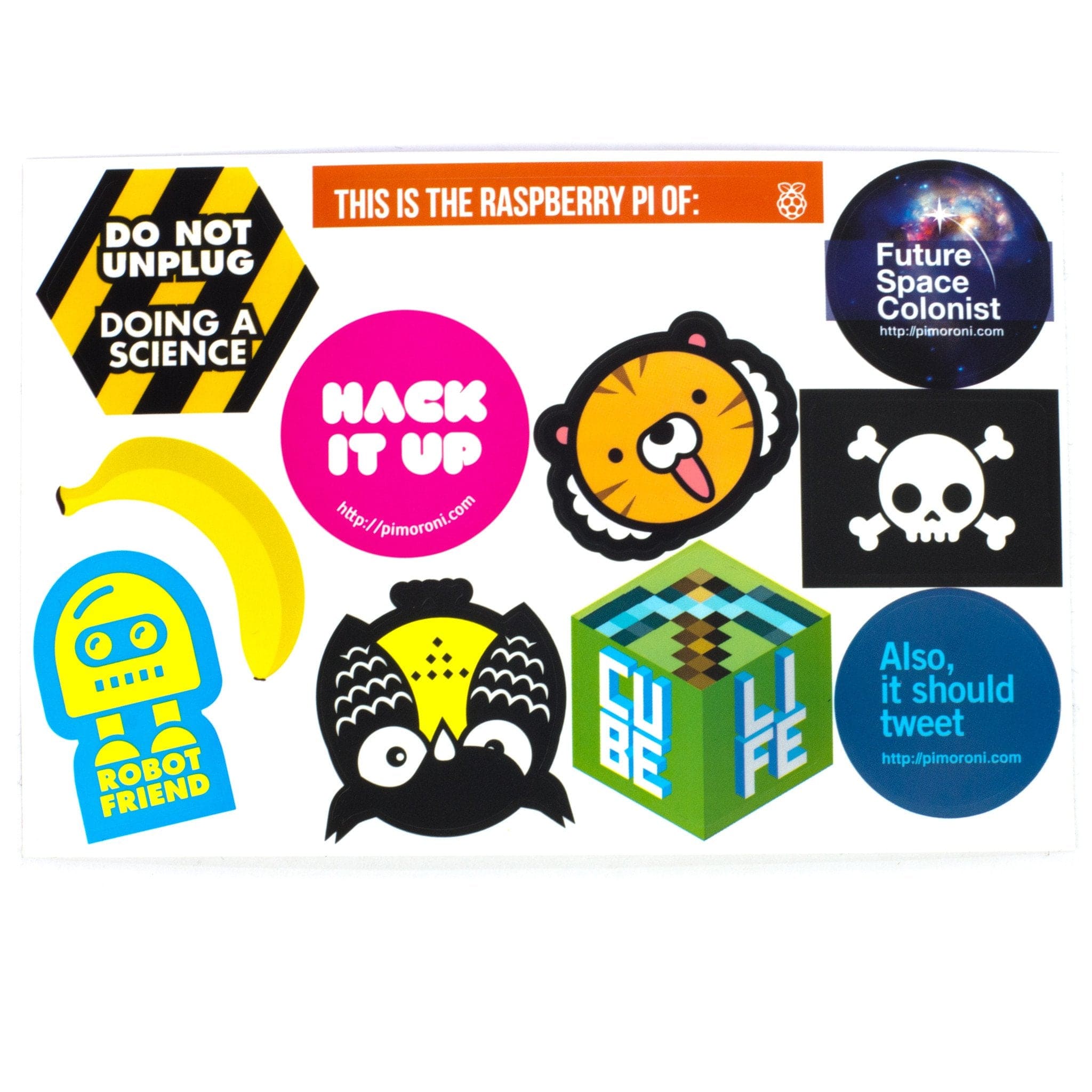 Pimoroni Super Sticker Selection - The Pi Hut