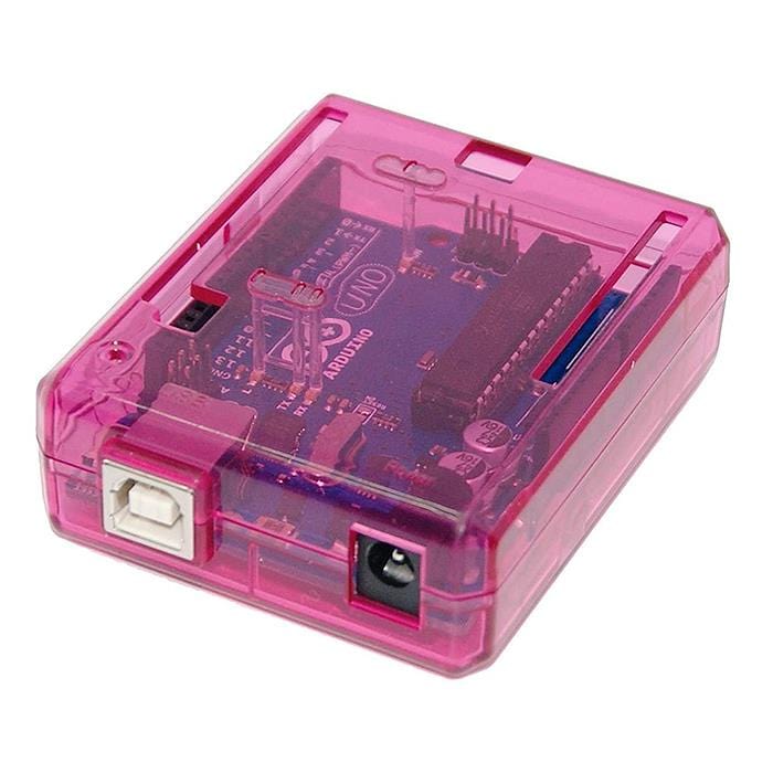 Pink Protective case for Arduino Uno - The Pi Hut