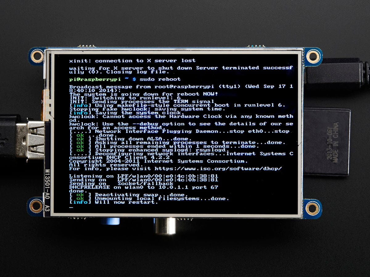 PiTFT - Assembled 480x320 3.5" TFT+Touchscreen for Raspberry Pi - The Pi Hut