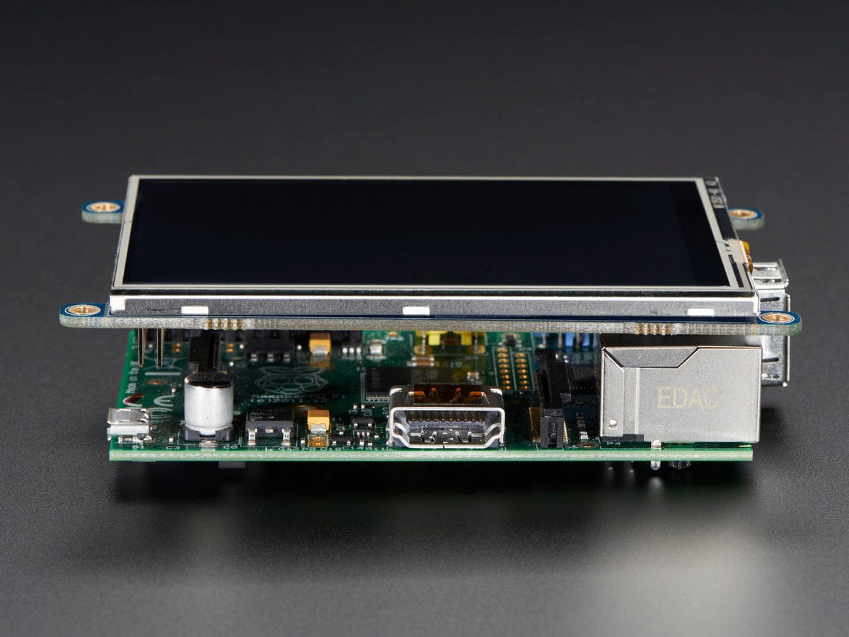 PiTFT - Assembled 480x320 3.5" TFT+Touchscreen for Raspberry Pi - The Pi Hut