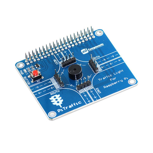 PiTraffic - Raspberry Pi Traffic Light HAT - The Pi Hut