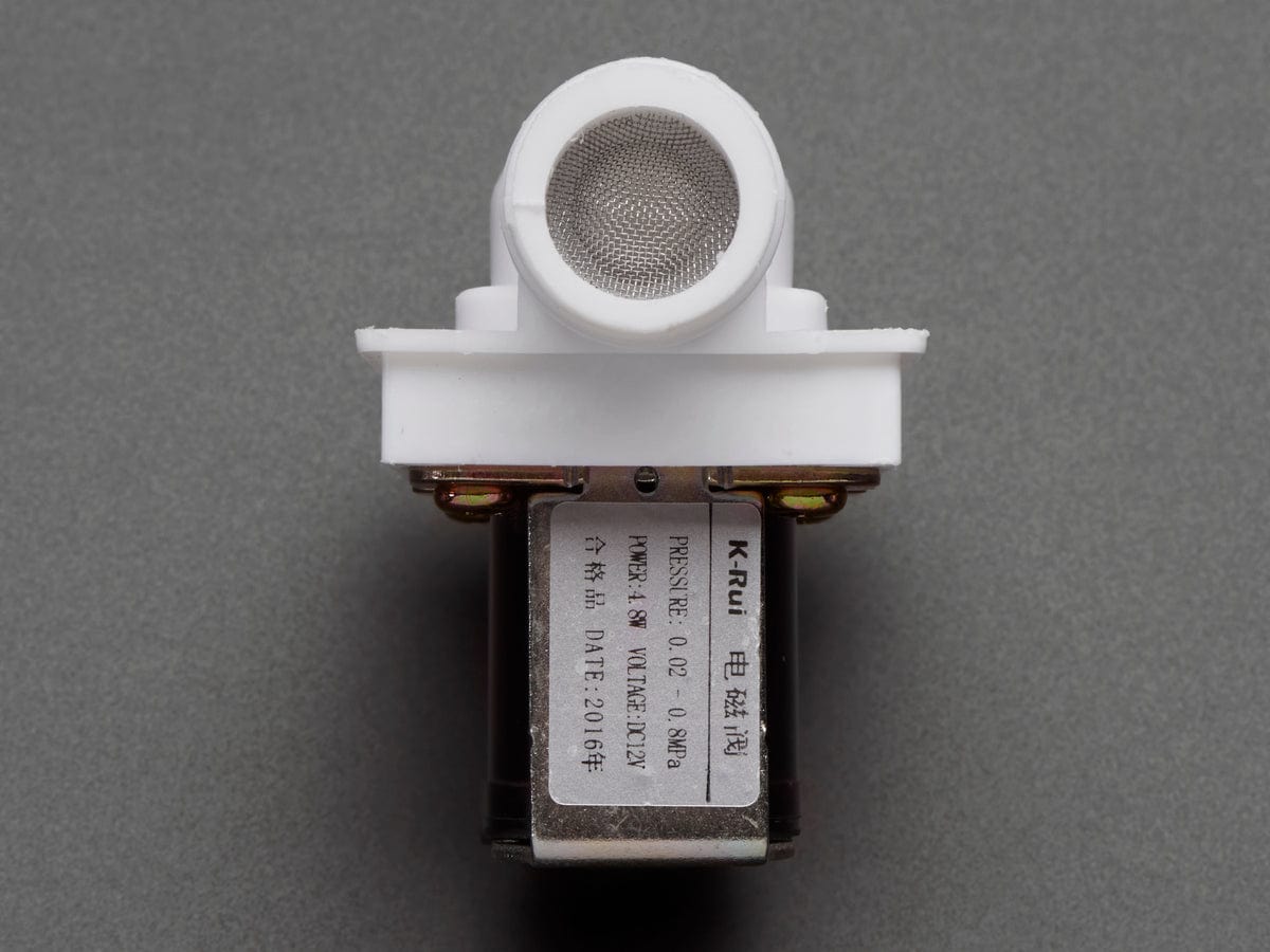 Plastic Water Solenoid Valve - 12V - 1/2" Nominal - The Pi Hut