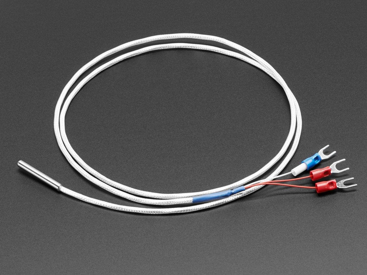 Platinum RTD Sensor - PT100 - 3 Wire 1 meter long - The Pi Hut