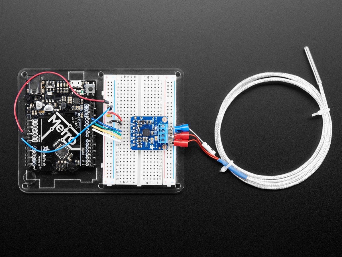 Platinum RTD Sensor - PT1000 - 3 Wire 1 meter long - The Pi Hut