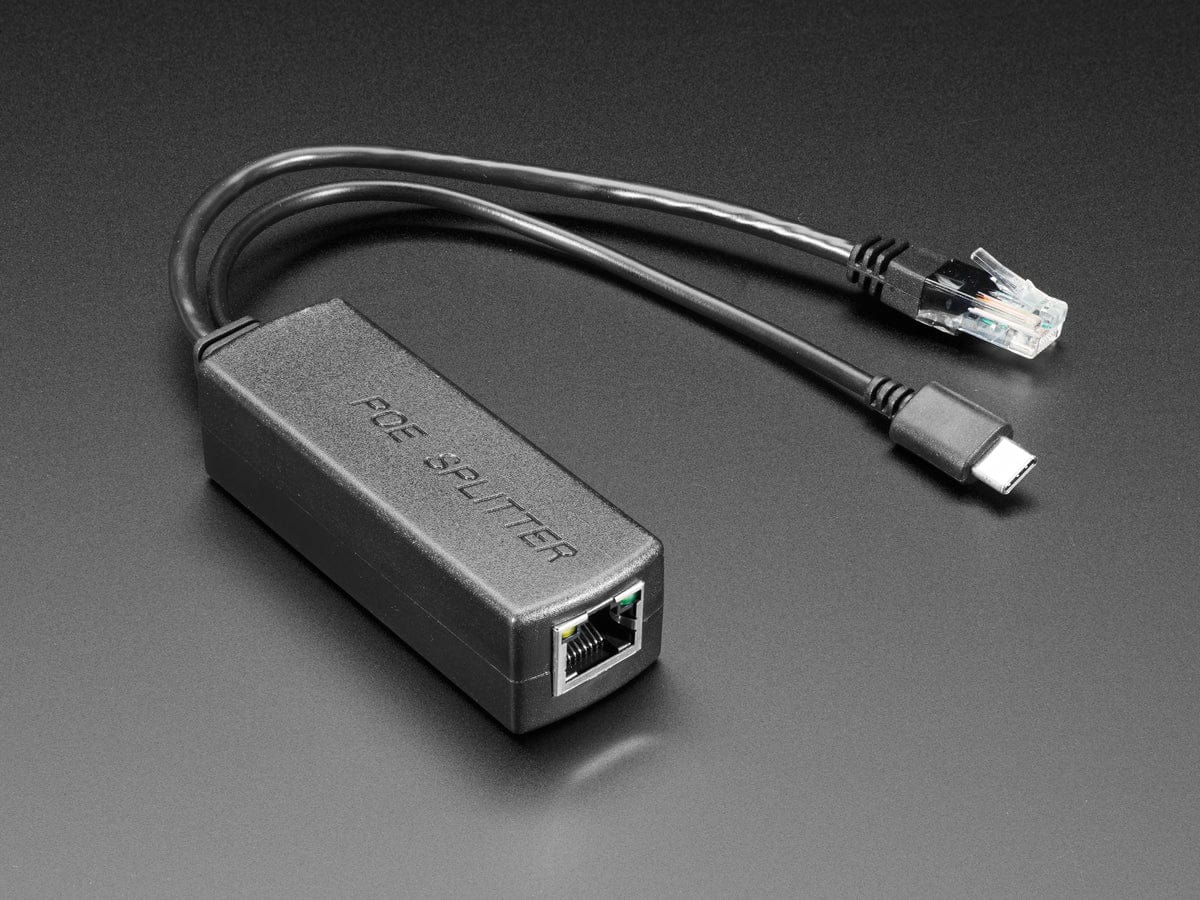PoE Splitter with USB-C - 5V 2A - 100MB Ethernet [Discontinued] by The Pi Hut - The Pi Hut