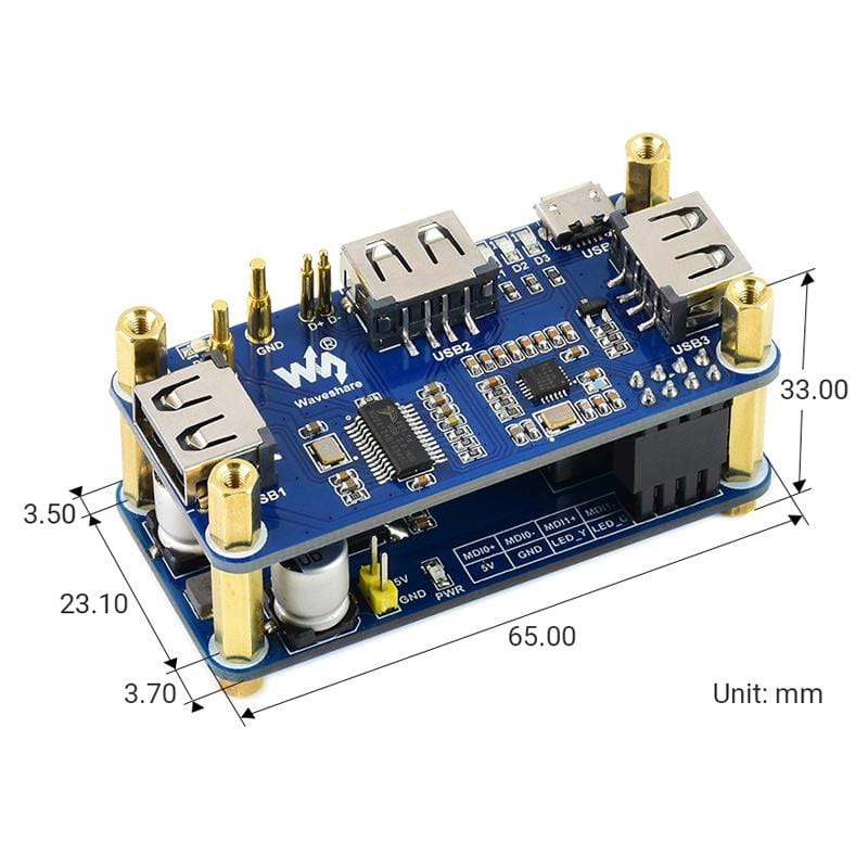 PoE USB Hub HAT for Raspberry Pi Zero - The Pi Hut