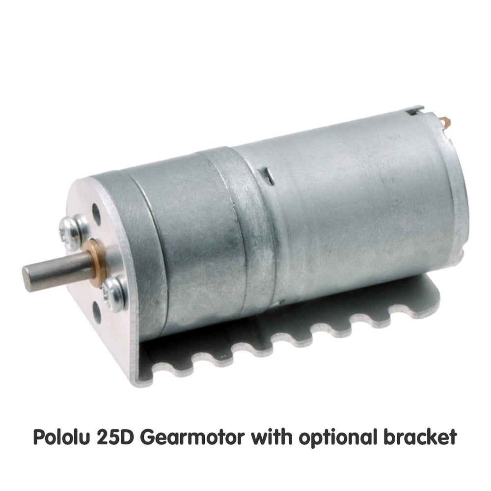 pololu gear motor Pololu 12V Medium-Power 99:1 25D Metal Gearmotor