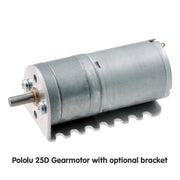 Pololu 12V Medium-Power 99:1 25D Metal Gearmotor