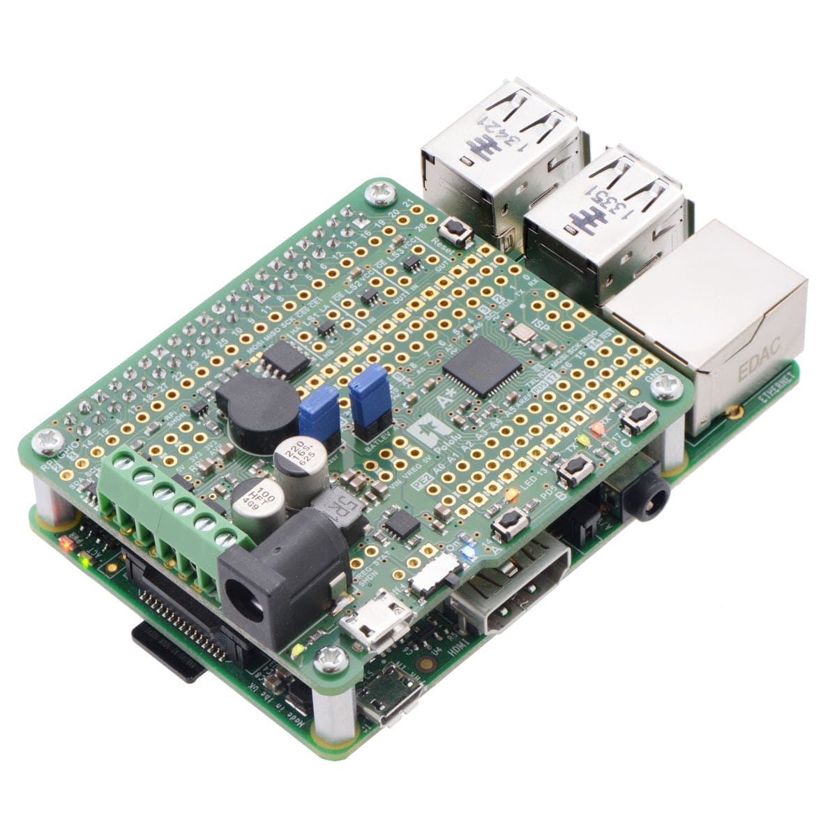 Pololu A-Star 32U4 Robot Controller SV with Raspberry Pi Bridge - The Pi Hut