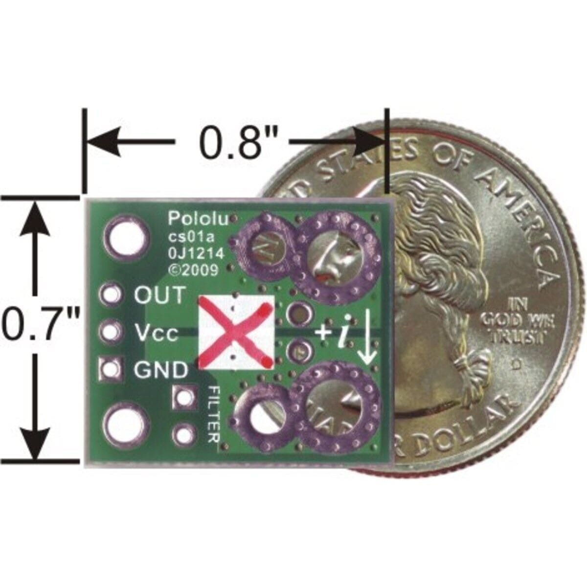 Pololu ACS714 Current Sensor Carrier -30A to +30A - The Pi Hut