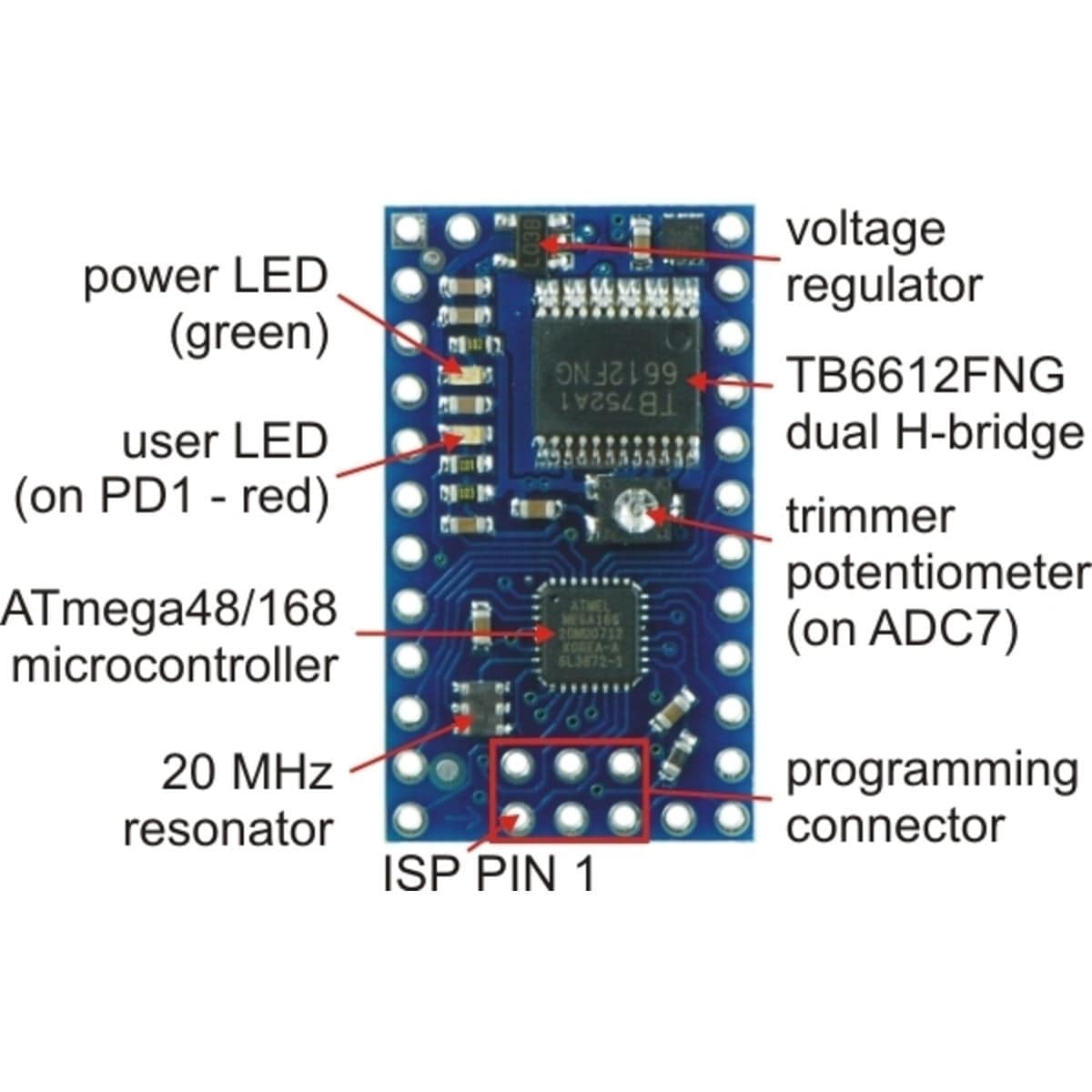 Pololu Baby Orangutan B-328 Robot Controller - The Pi Hut