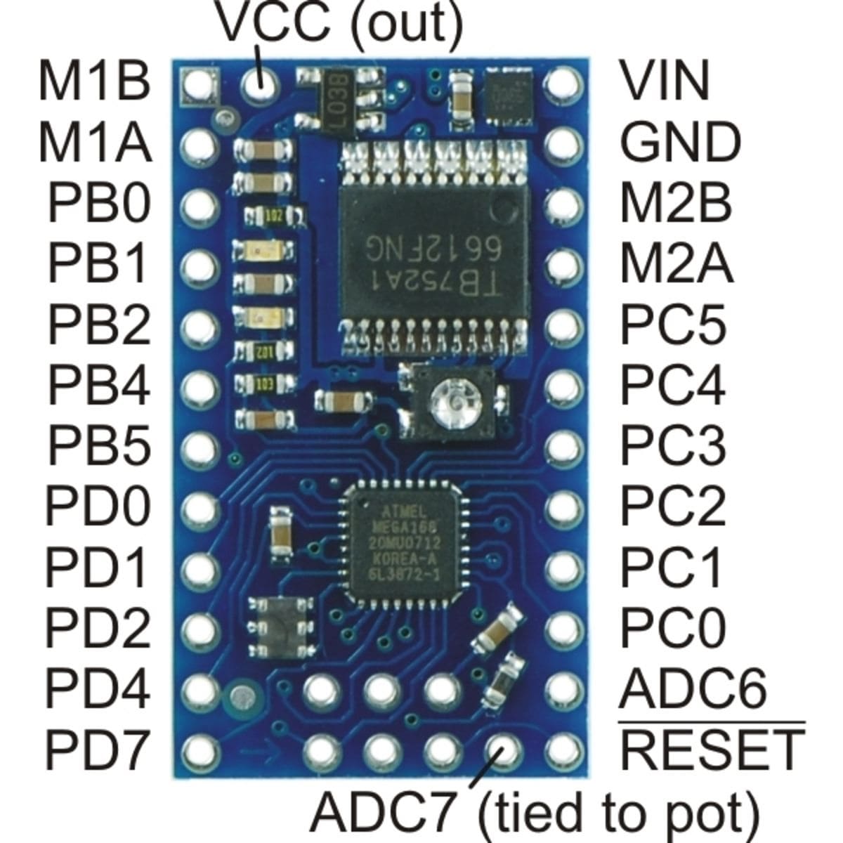 Pololu Baby Orangutan B-328 Robot Controller - The Pi Hut