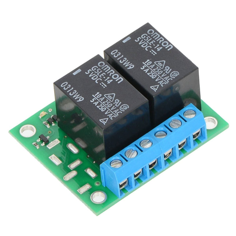Pololu Basic 2-Channel SPDT Relay Carrier with 12VDC Relays (Assembled) - The Pi Hut