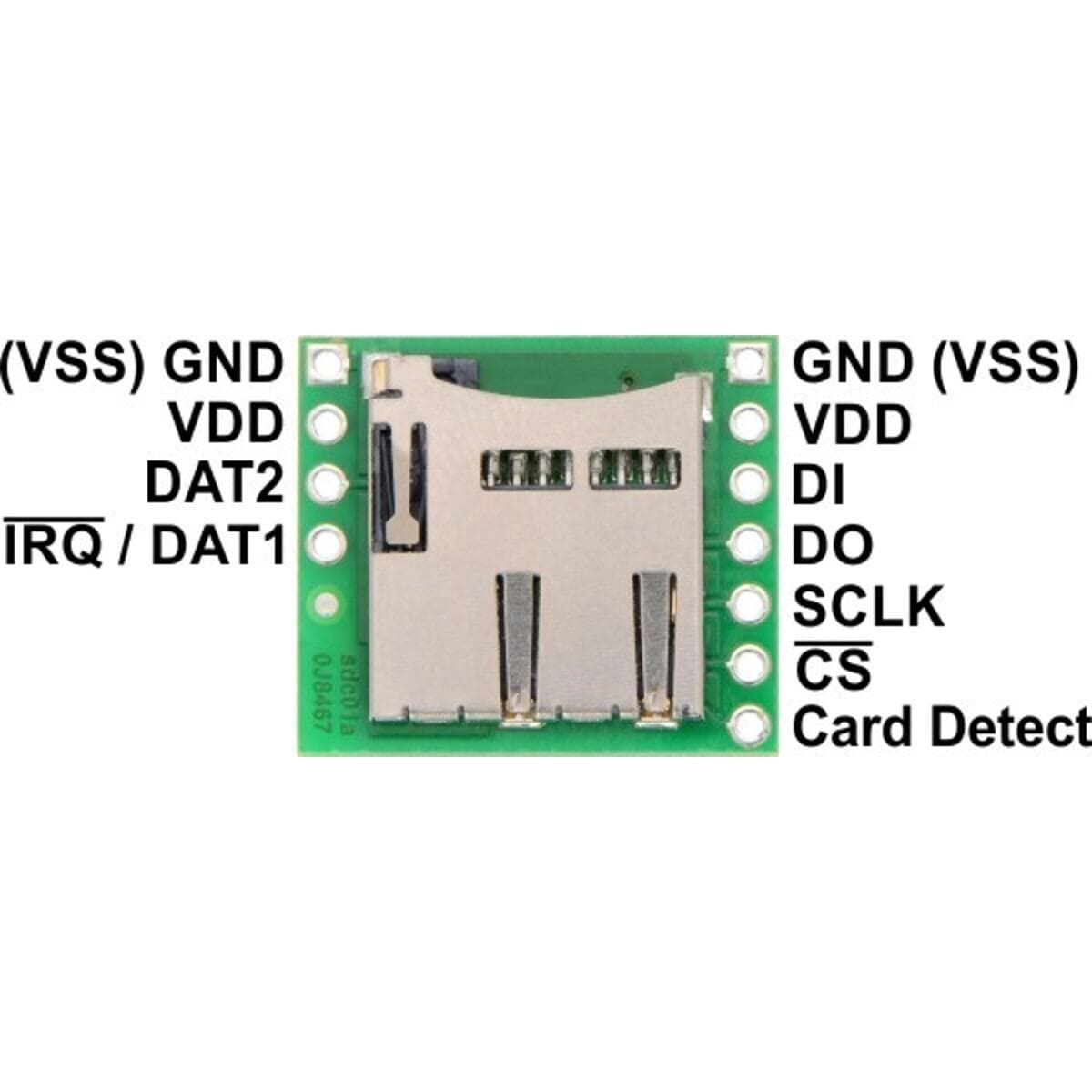 Pololu Breakout Board for MicroSD Cards - The Pi Hut